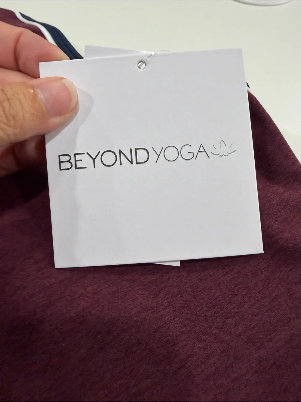 Beyond Yoga Women's Large Spacedye™ Ready Bra Burgandy NWT Retro Racerback
